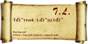 Tárnok László névjegykártya